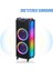 Taşınabilir 10 Inç 60W Tekerli Rgb Işıklı Bluetooth Mikrofonlu Hoparlör NDR-A1010S 5