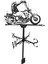 Retro Sahne Ev Bahçe Bahçe Çatı Dekor El Sanatları Süs Motosiklet (Yurt Dışından) 1