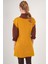 15760 Kuşaklı Triko Süveter - Hardal 5