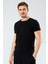 %95 Pamuk %5 Likra Bisiklet Yaka Erkek T-Shirt 1
