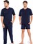5370 Pijama Şort 3 Lü Damat Çeyiz Seti 1