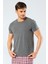%95 Pamuk %5 Likra Bisiklet Yaka Erkek T-Shirt 2