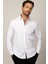 Slim Fit Uzun Kol Armürlü Düğme Patı Manşet Içi Biyeli Erkek Gömlek 1