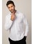 Slim Fit Uzun Kol Armürlü Düğme Patı Manşet Içi Biyeli Erkek Gömlek 2
