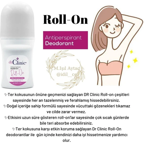 Dr.Clinic Dr. Clinic Antiperspirant Women Deodorant Roll-On 50 ml