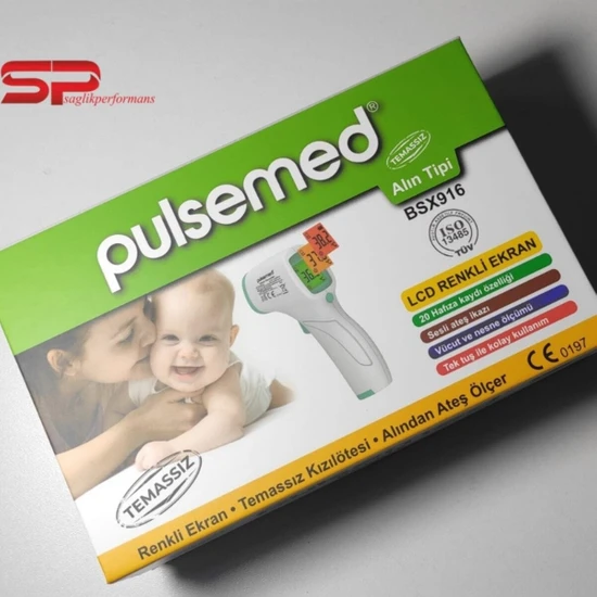 Pulsemed Renkli Ekran Temassız Kızılötesi Ateş Ölçer BSX916