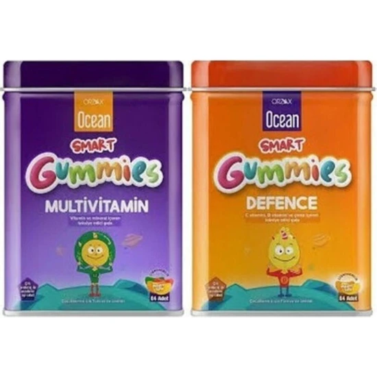 Ocean Orzax Ocean Smart Gummies Multivitamin + Defence Ikili