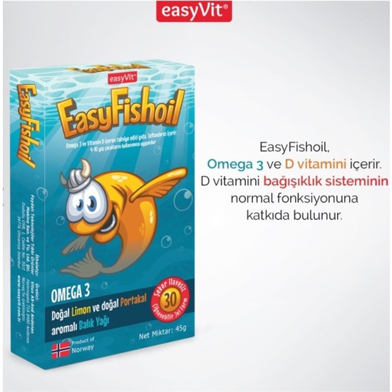 EasyFishoil Easy Fishoil Easy Fish Oil 30 Jel Tablet x 2 Fiyatı