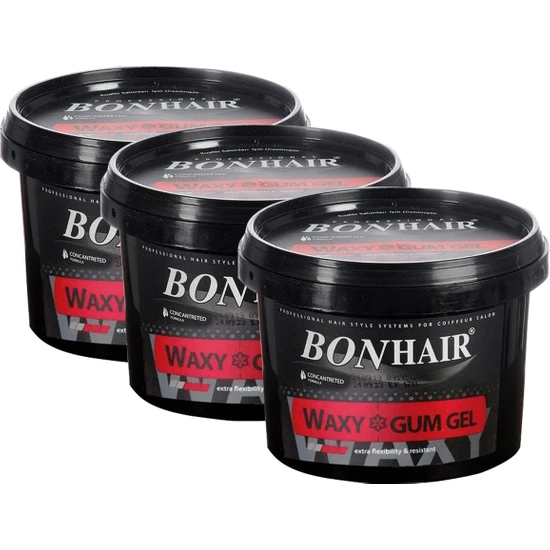 Bonhair Waxy Saç Jölesi 3x750 Ml