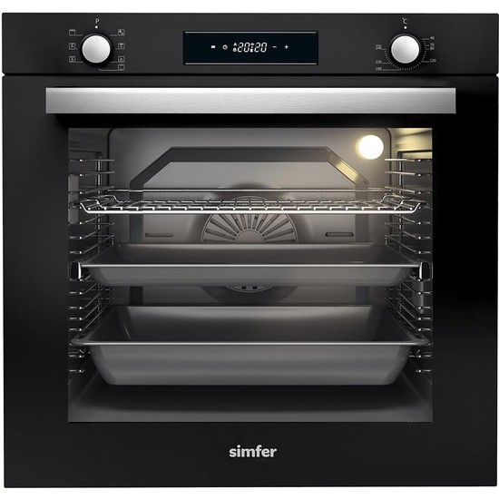 Simfer 8 Fonksiyon 80 Lt Xxl Siyah Multi Turbo Dijital Fiyatı