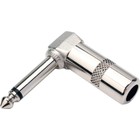 90 Derece Jack Lehim Konektörü 6.35MM Mono L Tip Metal Erkek Jack
