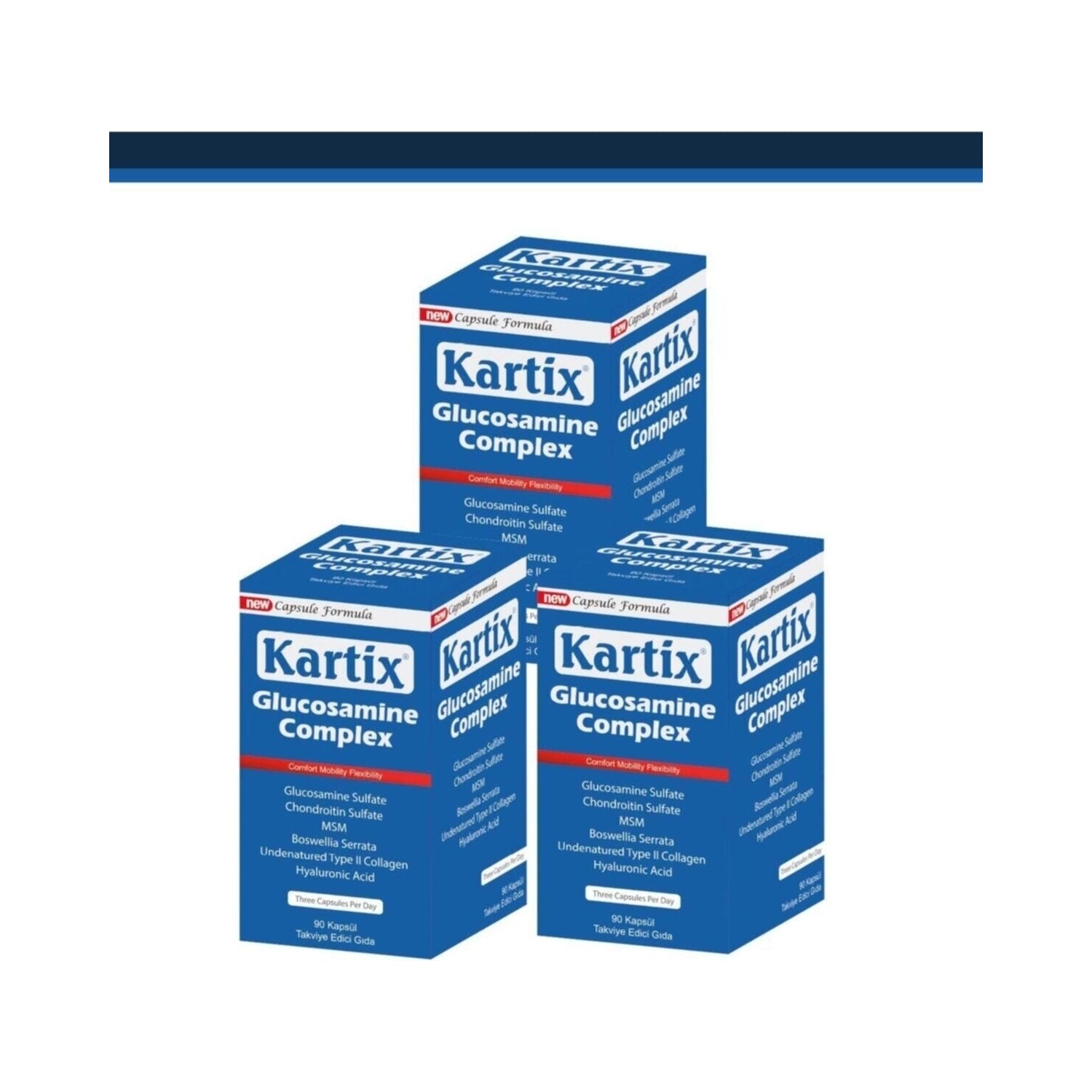Kartix Glucosamine Complex 90 Kapsül 3x Fiyatı - Taksit Seçenekleri