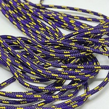 Firebird 2 mm Paracord Bileklik Ipi Mor Sarı Renk 10 Metre