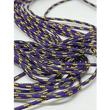 Firebird 2 mm Paracord Bileklik Ipi Mor Sarı Renk 10 Metre