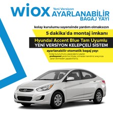 Wiox Hyundai Accent Blue 2011 - 2018 Tam Uyumlu Ayarlanabilir Bagaj Yayı