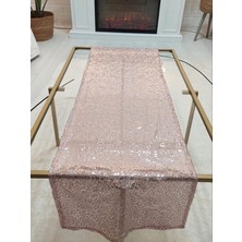 Körfez Kırlent Pul Payetli 3mm Ince Pullu Runner 40 x 120 cm