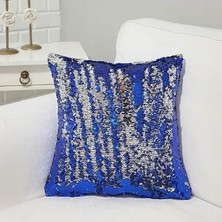 Körfez Kırlent Pul Payetli Kırlent Kılıfı Çift Renkli