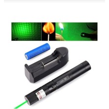 Gaman Green Laser Pointer Şarjlı Güçlü Yeşil Lazer Metal Kasa Power Lazer Şarjlı