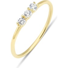 Kairos Jewelry 14 Ayar Altın Minimalist Trilogie Yüzük
KRS064-14GRZ