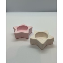 Gamy Crafts Tasarım El Yapımı Yıldız Tealight Mumluk & Tütsülük Seti 3'lü