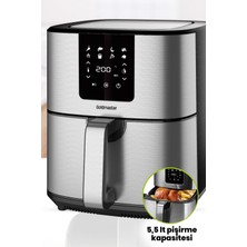 Goldmaster Brenda 7 Litre Inox Geniş Hazneli Xxl Dokunmatik 8 Ön Ayarlı Airfryer Sıcak Hava Fritözü