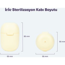 İrie Adet Kabı Sterilizasyon Kabı / Menstrüel Kap Mikrodalga Sterilizasyon Kabı / Regl Kabı Temizleme Yıkama Taşıma Mikrodalga Sterilizasyon Kabı / Ftalat Içermez / Pamuk Kese Hediyeli