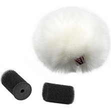 Rycote 065516 Beyaz Renk Yaka Mikrofonu Için Rüzgar Koruyucu (Tekli Paket)