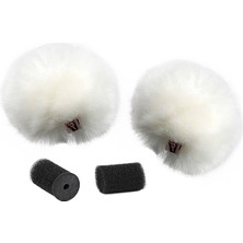 Rycote 065516 Beyaz Renk Yaka Mikrofonu Için Rüzgar Koruyucu (Tekli Paket)