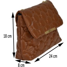 Liva 2275 Zincir Askılı Kadın Omuz Çantası - Açık Kahve