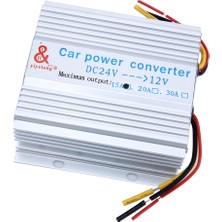 24V - 12V 15A Araç Güç Voltaj Regülatörü Dc Dc Dönüştürücü(Yurt Dışından)