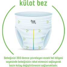 Sleepy Pure Baby Organik Külot Bez 2'li Jumbo 4 Beden 7-16 kg 48 Adet