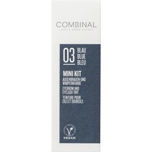 Combinal Kaş ve Kirpik Boyası Seti 15ML Boya *20ML Oks.no3 Açık Mavi