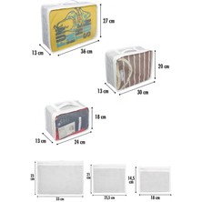 Winbox 6'lı Valiz Düzenleyici Set- Çizgili