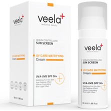 Veela Matlaştırıcı Güneş Kremi Uv Care Matifiying Cream 50 Spf+