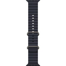 Winex 42-49MM Yeni Nesil Apple Uyumlu Akıllı Saat Kordonu Silikon Lacivert