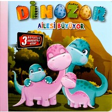 Kids Babies Dinozor Ailesi Büyüyor 3 Boyutlu Hareketli Kitap Pop-Up Kitap