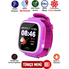 SmartBerry TD06 Gps Net Konumlu Akıllı Çocuk Takip Saati Sim Kartlı Arama, Gizli Dinleme Özellikli -Pembe