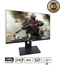 Spardox Gaming SG-24240P 24" 1ms 240Hz IPS Full HD Pivot Oyuncu Monitörü