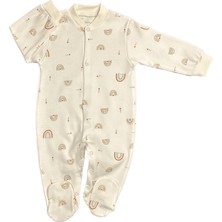 Renkli Puset Unisex Bebek Penye Tulum Gökkuşağı