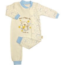 Renkli Puset Unisex Bebek Penye Tulum Bulut