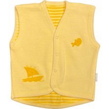 Renkli Puset Penye Bebek Yelek Balık ve Yelken