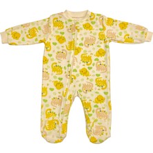 Renkli Puset Renkli Kadife Bebek Tulum Hayvanlar %100 Pamuk Kız Çocuk İçin Yumuşak ve Konforlu