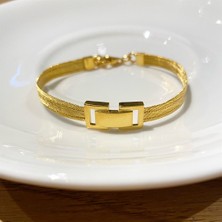 Best My Silver 925 Ayar Gümüş 3 Sıra Hasır Bileklik