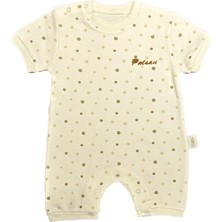Renkli Puset Unisex Bebek Yazlık Penye Tulum Puanlı