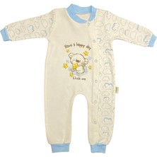 Renkli Puset Unisex Bebek Penye Tulum Bulut