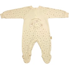 Renkli Puset Unisex Bebek Penye Tulum Puanlı Kuzu