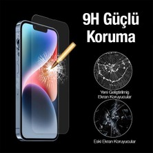 Polhammobile Polham 9h 2.5d iPhone 14 6.1inç Full Kaplama  Ekran Koruyucu, Parmak Izi Bırakmaz Koruyucu