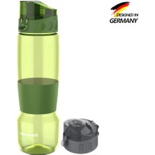 Zweikell Pivot Switch Military Green Bpa Içermez 650 ml Tritan Kırılmaz Suluk-su Matarası-yedek Kapak Hediye