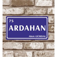Hediyelikevi Metal Plaka Ardahan 75 Retro Poster (29X15)