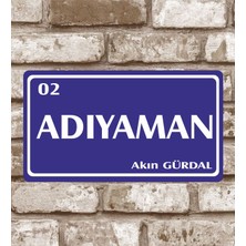 Hediyelikevi  Metal Plaka Adıyaman 02 Retro Poster (29X15)